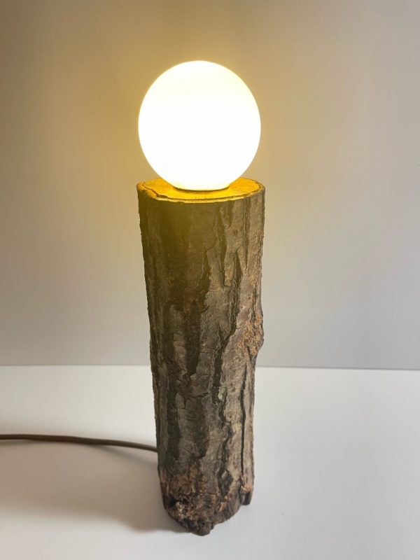 Lacerta Rustic Elegance Log Lamp