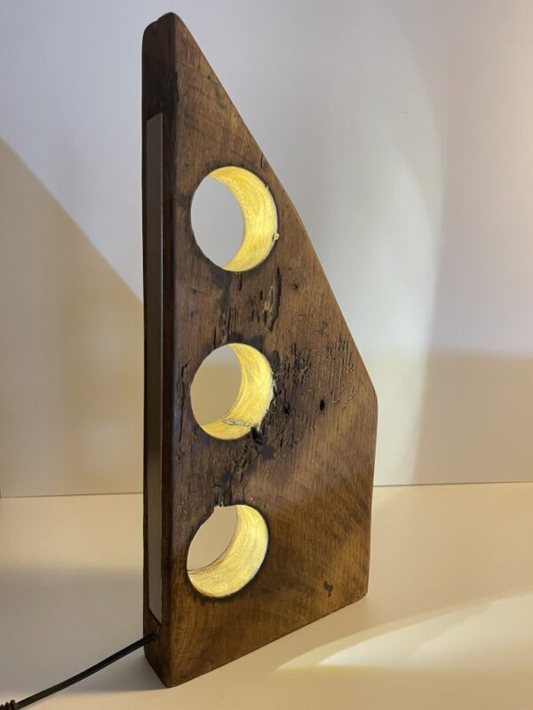 Carina Rustic Oak Plank Lamp